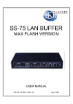 SS 75MF LAN BUFFER USER MANUAL