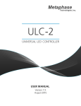 ULC-2 User Manual V7.X - Metaphase Technologies