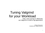 Tuning Valgrind For Your Workload PDF (slides)