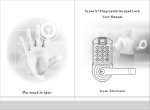 Scyan X7 User Manual - Fingerprint door lock Biometric door locks