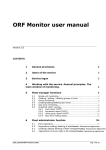ORF Monitor user manual