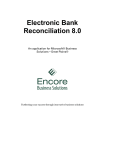 Electronic Bank Reconciliation 8.0