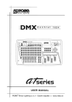 User manual DMX CONTROL 1024