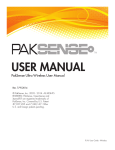 PakSense Ultra Wireless User Manual