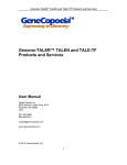 Genome-TALER™ TALEN and TALE-TF Products