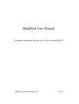 Blackbird Quick Guide - Camera Motion Research