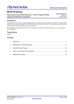 SH7216 Group Reprogramming Flash Memory in User Program