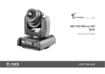 MH-X20 Micro LED Spot moving head user manual