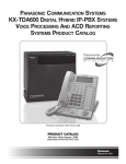 Panasonic KX-TDA600 Product Catalog