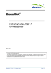 BreezeMAX TDD 1.7 GA Release Note
