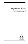 Righteous 3D® II User`s Manual