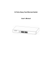 16 Ports Nway Fast Ethernet Switch User`s Manual