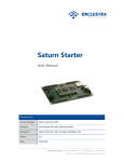 Saturn Starter User Manual