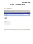 User Manual for Security Deposit Payment