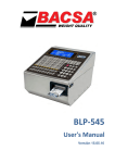 120403 User manual BLP-545 Series Labellers