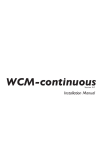 WCM-continuous installation manual
