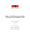 Design of an ARM based microcontroller circuit board