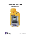 ToxiRAE Pro LEL Manual