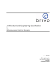 Architectural and Engineering Specification Brivo Access
