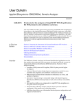 Applied Biosystems 3500/3500xL Genetic Analyzer User Bulletin