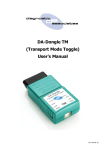 DA-Dongle TM (Transport Mode Toggle) User`s Manual