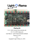 LOR-PixCon16 Manual - Light-O-Rama