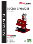 GlasCraft Micro II / Maxi II User Manual