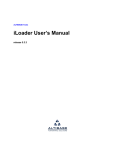 iLoader User`s Manual - ALTIBASE Customer Support