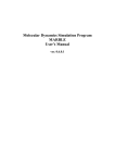 Molecular Dynamics Simulation Program MARBLE User`s Manual