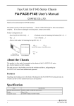 FA-FACE-F14E User`s Manual