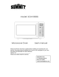 Model: SCM1000SS Microwave Oven User`s manual