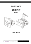 TICKET PRINTER TG1260 series TG2460 series 60 mm User Manual