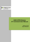G600 GPRS Module AT Command User Manual