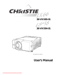 Christie LX66 LCD x3 User Guide Manual