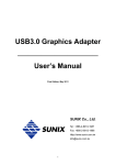 USB3.0 Graphics Adapter User`s Manual