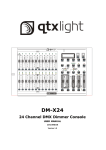 DM-X24 24 Channel DMX Dimmer Console