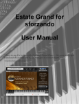 PDF Estate Grand for sforzando User Manual