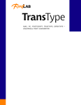 TransType Pro for Macintosh User Manual