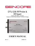 DTU-236 RFProbe & RFXpert USER`S MANUAL