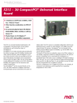F215 – 3U CompactPCI® Universal Interface Board