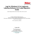 Legi for Windows 2.2 to Legitronic Labeling Software 3.6.2 Label