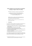 Author Guidelines for the Preparation of Contributions to