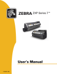 Zebra ZXP7 User Manual PDF