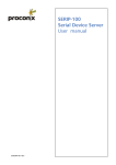 SERIP-100 Serial Device Server