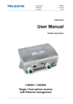 User manual: CXE85x Single/Dual optical receiver with