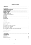 Table of Contents - Weighing machines Services Ireland