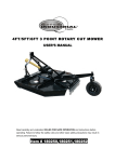 4FT/5FT/6FT 3 POINT ROTARY CUT MOWER USER`S MANUAL