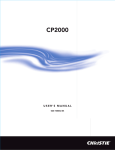 Christie CP2000 User Manual