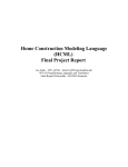 Home Construction Modeling Language (HCML) Final Project Report
