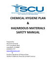 Chemical Hygiene Plan - Southern California University of Health
